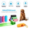 iMounTEK 10 Rolls 150 Count Dog Waste Bags with Dispenser – Leakproof, Eco-Friendly, Unscented Disposable Dog Poop Bags