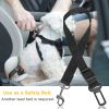 iMounTEK 2-Pack Pet Dog Seat Belt Leash – Adjustable Nylon Safety Car Harness Strap for Dogs & Cats