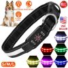 iMounTEK LED Light Up Dog Collar – USB Rechargeable Glowing Safety Collar with 9 Light Colors & IPX7 Waterproof Design