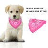Adjustable Bandana Leather Pet Collar with Triangle Scarf