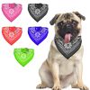 Adjustable Bandana Leather Pet Collar with Triangle Scarf