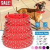 iMounTEK Leather Studded Dog Collar – Adjustable Spiked PU Leather Pet Collar for Strong Breeds & Everyday Style