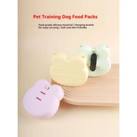 Pet Training Treat Pouch With Food-Grade Silicone – Soft, Skin-Friendly Dog Treat Bag With Hanging Buckle For Easy Carrying – Ideal For Puppy Tra (Option: yellow)