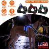 iMounTEK Rechargeable LED Light Up Dog Harness – No Pull Reflective Lighted Vest with Handle for Small, Medium & Large Dogs