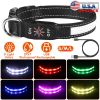 iMounTEK LED Light Up Dog Collar – USB Rechargeable Glowing Safety Collar with 9 Light Colors & IPX7 Waterproof Design