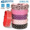 iMounTEK Leather Studded Dog Collar – Adjustable Spiked PU Leather Pet Collar for Strong Breeds & Everyday Style
