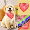 Adjustable Bandana Leather Pet Collar with Triangle Scarf