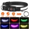 iMounTEK LED Light Up Dog Collar – USB Rechargeable Glowing Safety Collar with 9 Light Colors & IPX7 Waterproof Design