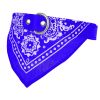 Adjustable Bandana Leather Pet Collar with Triangle Scarf