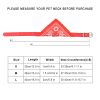 Adjustable Bandana Leather Pet Collar with Triangle Scarf