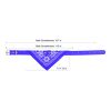 Adjustable Bandana Leather Pet Collar with Triangle Scarf