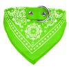 Adjustable Bandana Leather Pet Collar with Triangle Scarf