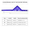 Adjustable Bandana Leather Pet Collar with Triangle Scarf