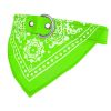 Adjustable Bandana Leather Pet Collar with Triangle Scarf