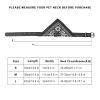 Adjustable Bandana Leather Pet Collar with Triangle Scarf
