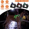 iMounTEK Rechargeable LED Light Up Dog Harness – No Pull Reflective Lighted Vest with Handle for Small, Medium & Large Dogs