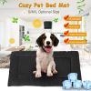 PetLuv Reversible Fleece Dog Bed Mat – Comfortable Crate Pad & Travel Cushion