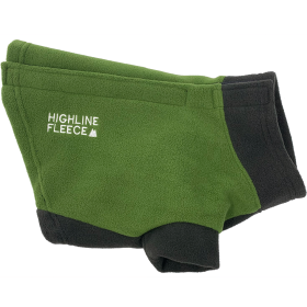 Highline Fleece Dog Coat (Color: Two Tone Green, size: Size 14LC)