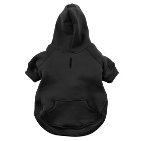 Flex-Fit Dog Hoodie (Color: Black, size: medium)